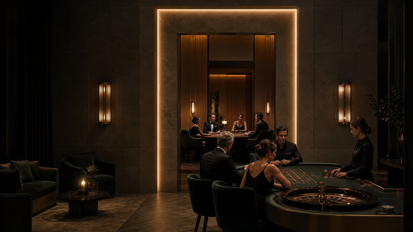 Refined private rooms within the Casino Resort